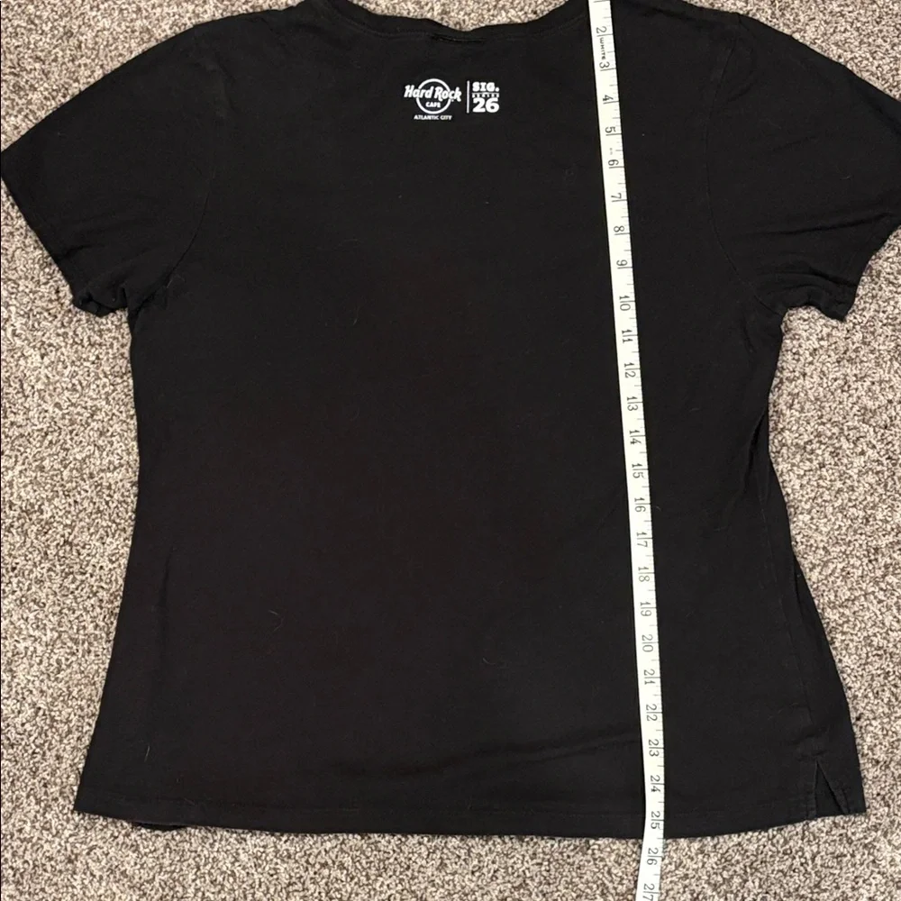 Bon Jovi Limited Edition Sword Heart Logo Hard Rock Cafe Black Tee Size L - Picture 6 of 8